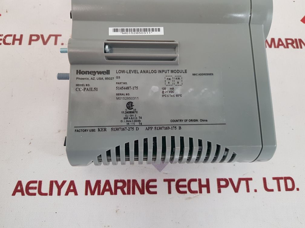 Honeywell Cc-pail51 Low-level Analog Input Module 51454487-175
