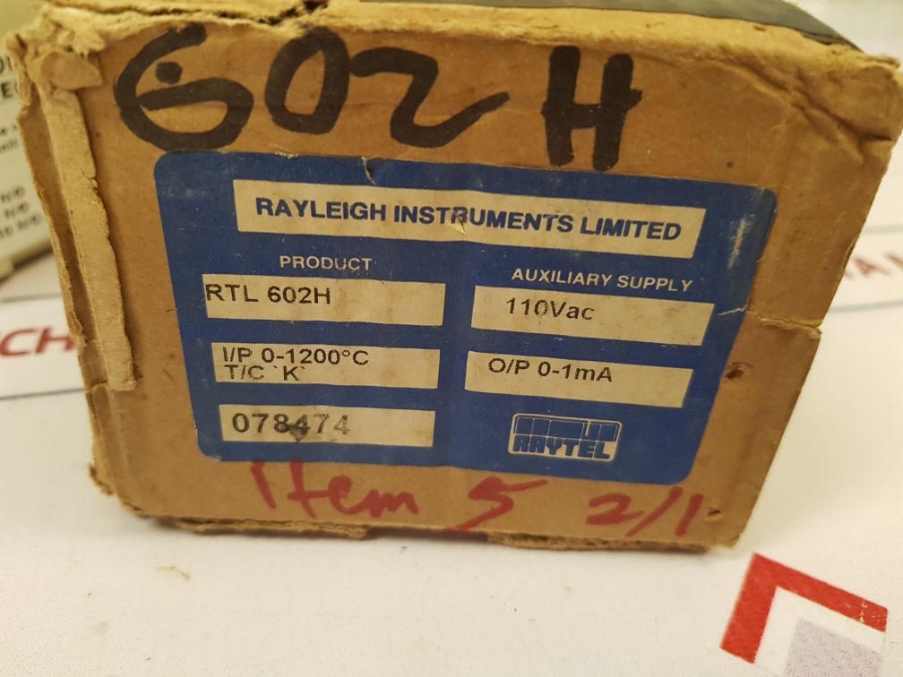 Raytel rtl 602 temperature controller 