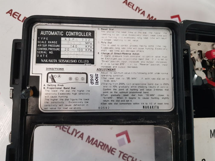 Nakakita Nsps 732 Automatic Pressure Controller

