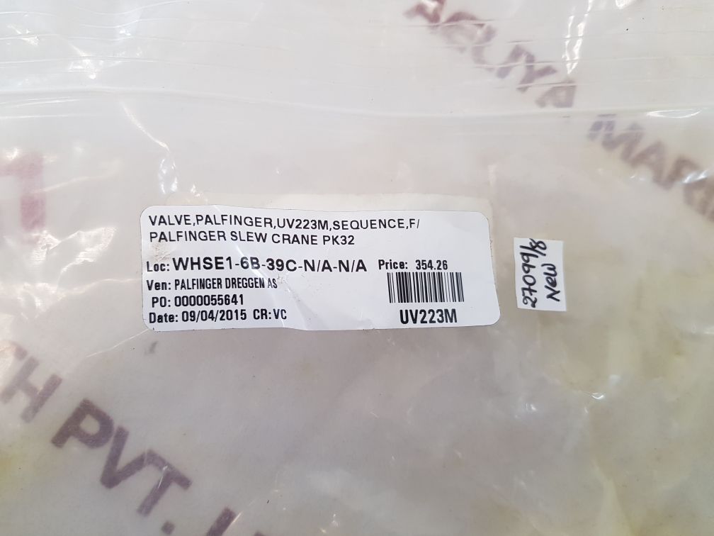 Palfinger Uv223M Sequential Valve
