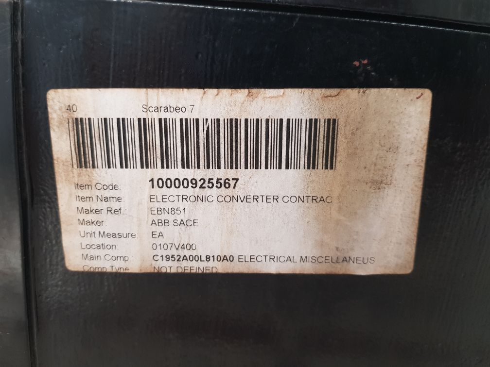 Abb Ebn 853 Electronic Contrac
