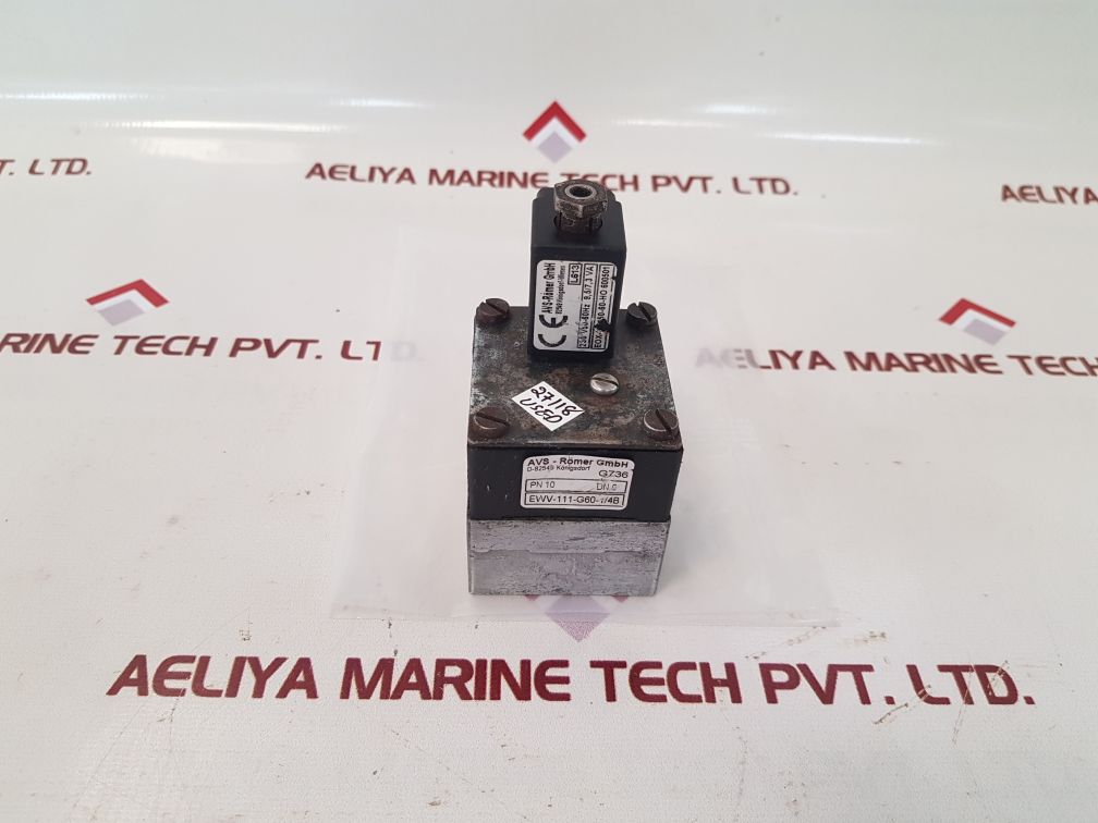 Avs-romer Ewv-111-g60-1/4B Solenoid Valve With Coil
