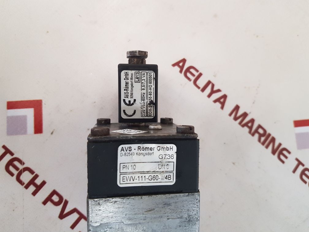 Avs-romer Ewv-111-g60-1/4B Solenoid Valve With Coil
