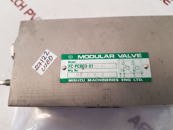 Misuzu Machineries Fc-pcreo-01-a90 Modular Valve
