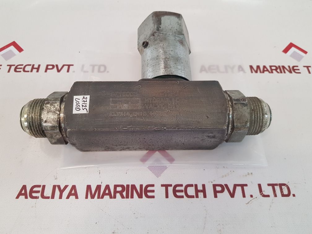 Parker 9F1600S-12Hj Hydraulic Valve
