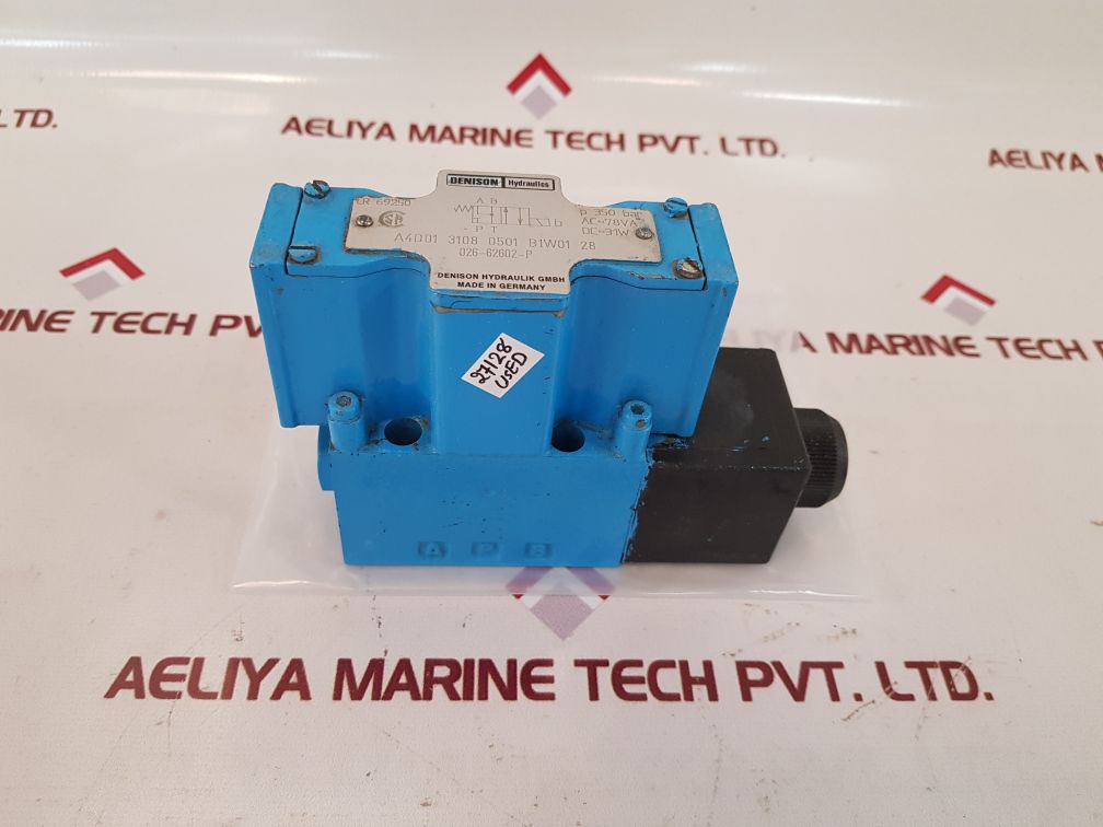 Denison Hydraulics A4D01 3108 0501 B1W01 28 Solenoid Valve
