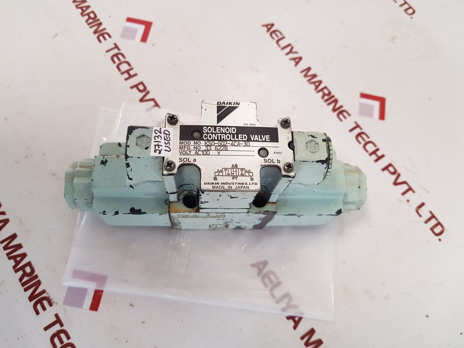 Daikin Kso-g02-4Ca-30 Solenoid Controlled Valve