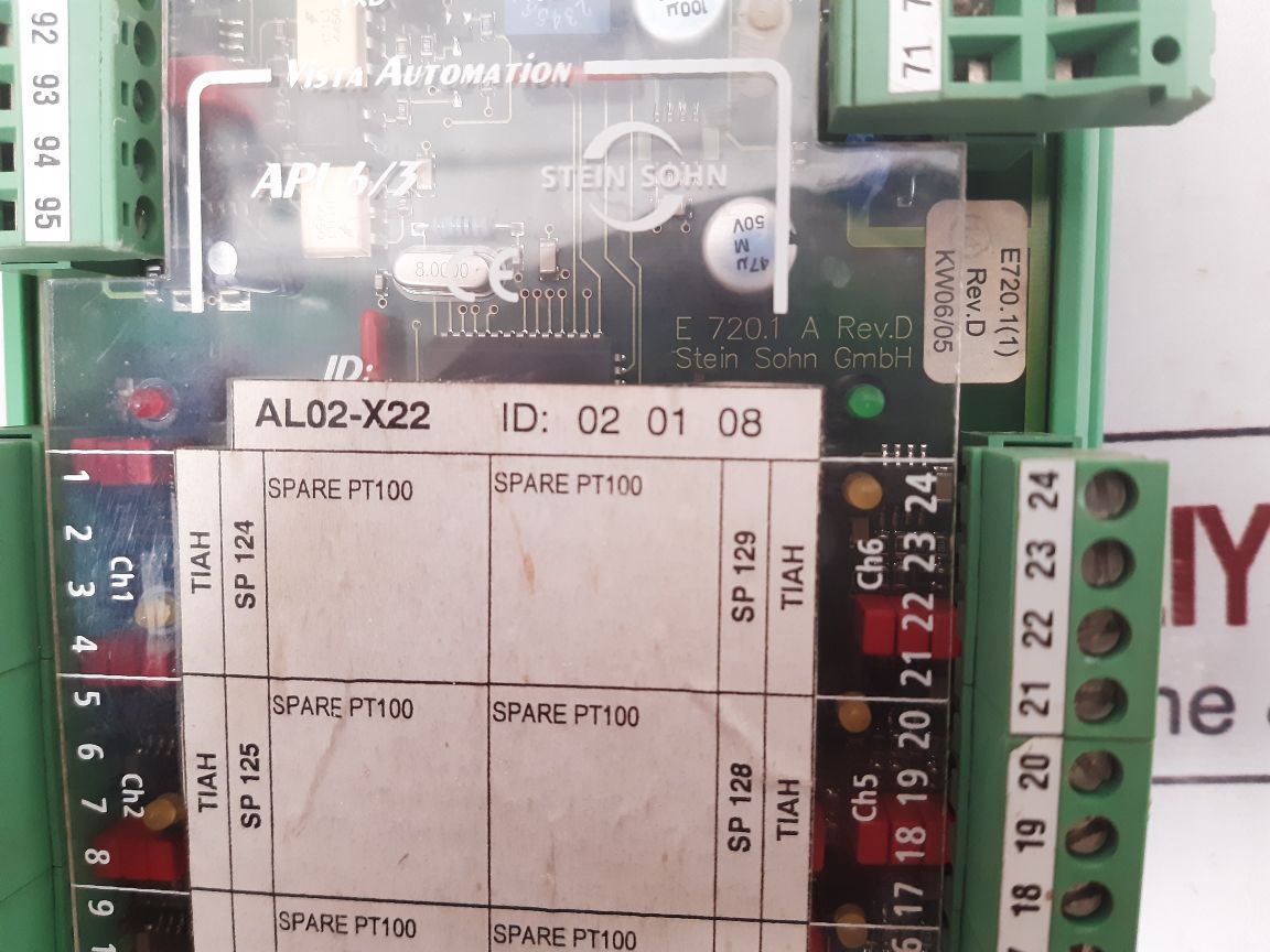 Stein Sohn F102002 A Analog Pt100 Input Module Used