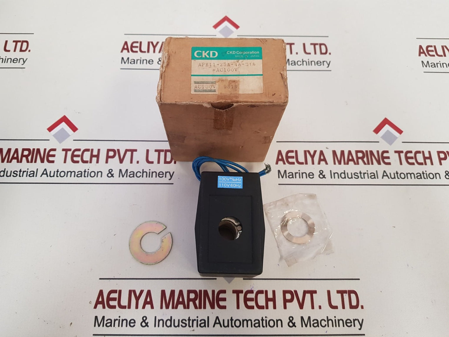 Ckd Apk11-25A-4A Solenoid Valve Coil Ac100V
