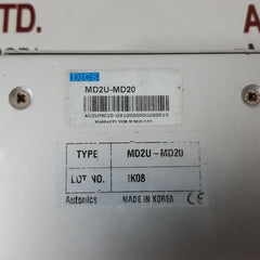 Autonics Md2U-md20 2 Phase Stepper Motor And Drive