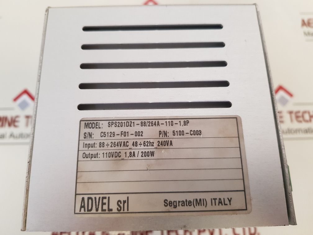 Advel sps201dz1-88/264a-110-1,8p power supply 5100-c003