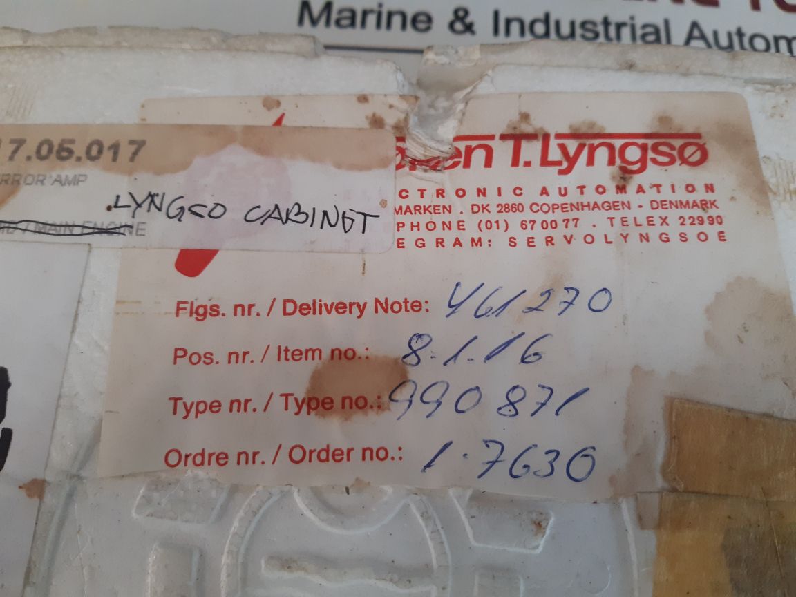 Soren T.Lyngso 990671 Pcb Card 990.672.003