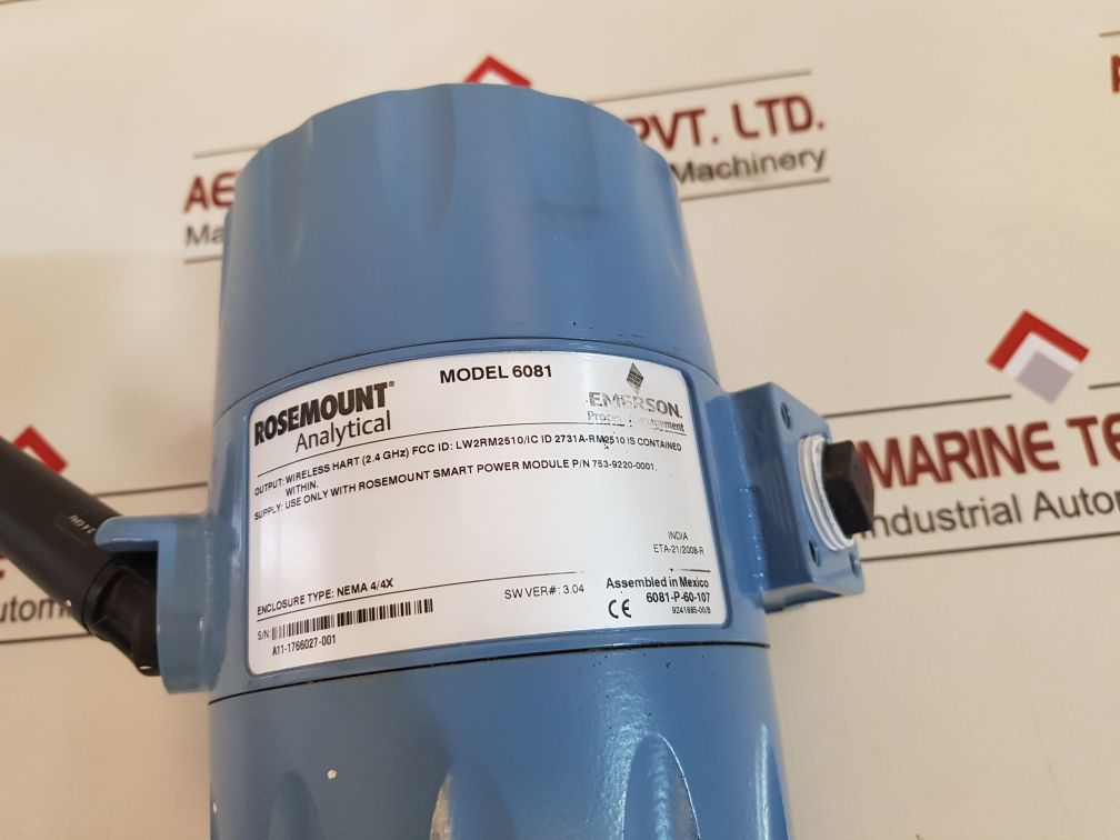 Emerson 6081 Wireless Ph/Orp Transmitter 6081-p