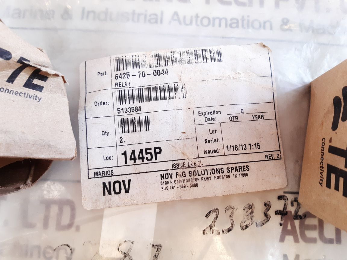 Tyco Cb-1006B-70 Time Delay Relay