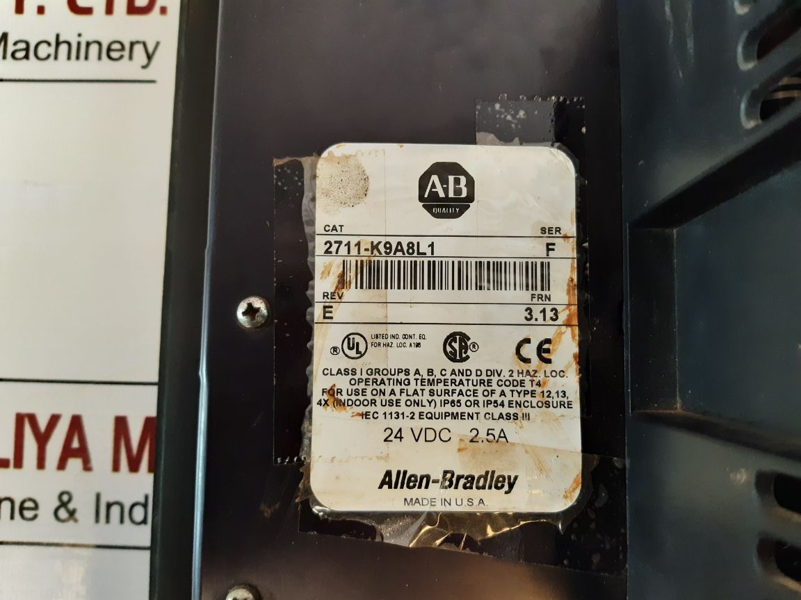 Allen-bradley 2711-k9A8L1 Panelview 900