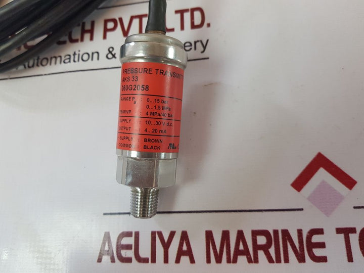 Danfoss Aks 33 Pressure Transmitter 060G2058