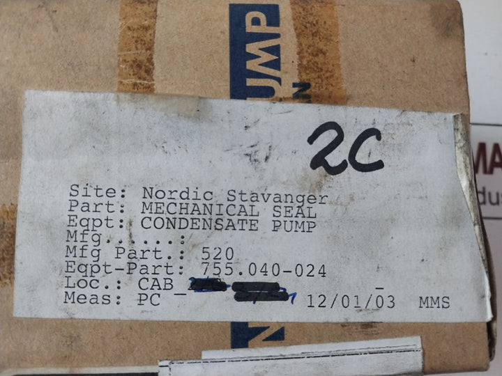 Naniwa 520 Mechanical Seal Kit Aods0605 520