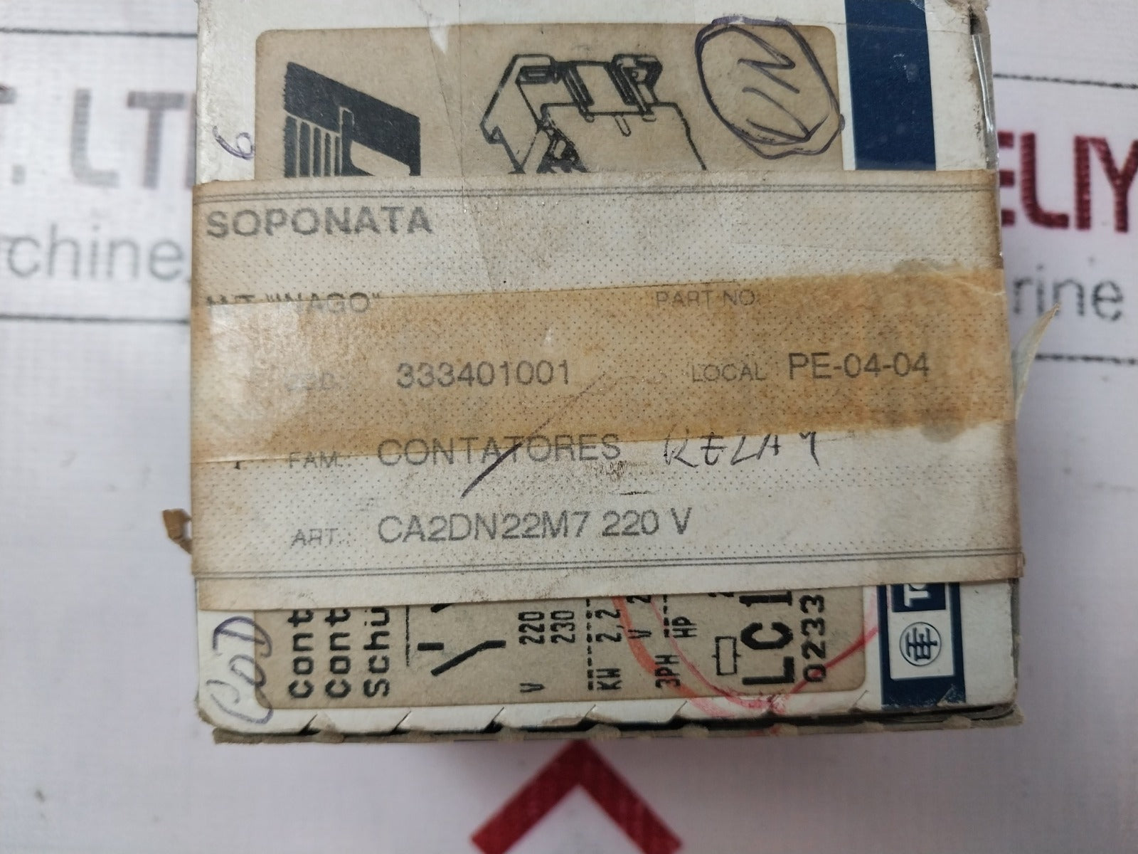 Telemecanique Ca2Dn22M7 Auxiliary Contactor 220-230 V 50 Hz/220-240 V 60 Hz