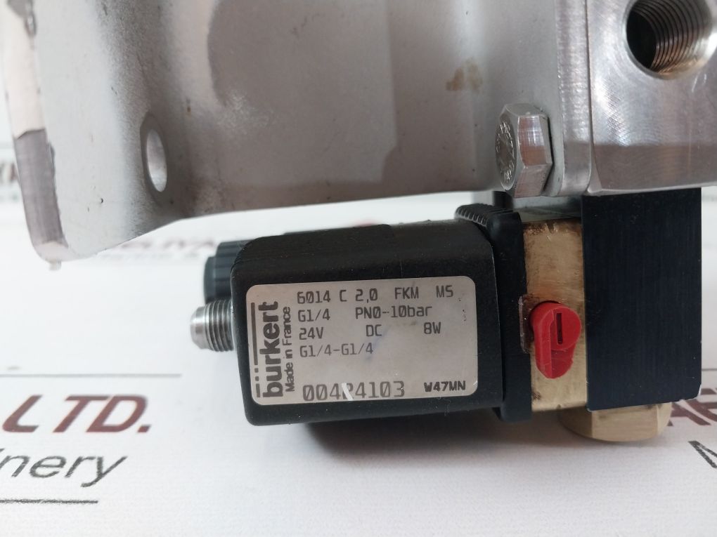  Burkert 6014 C 2,0 Fkm Ms Valve With Framo Evacuation System