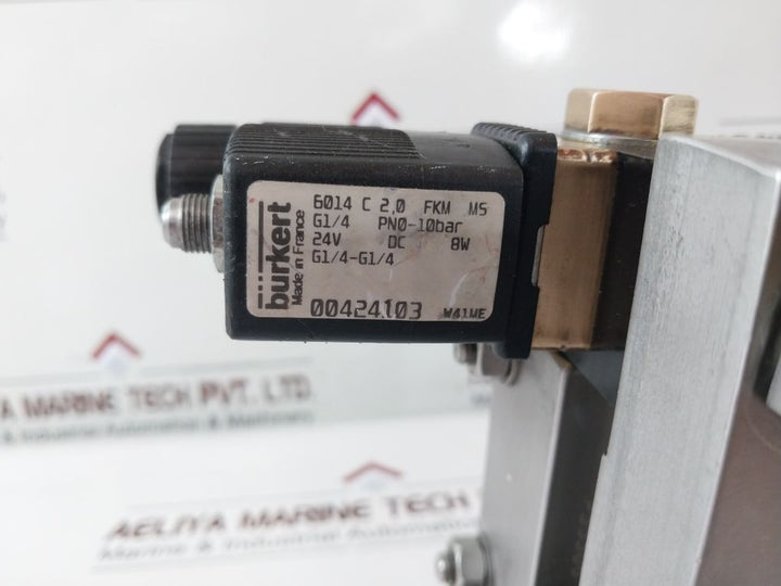  Burkert 6014 C 2,0 Fkm Ms Valve With Framo Evacuation System