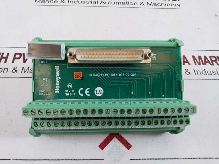 Honeywell Ul16Ai (2W/4W)-iota-d37-72-xor Input Relay Mtp16Ai-mtp-d37-72R