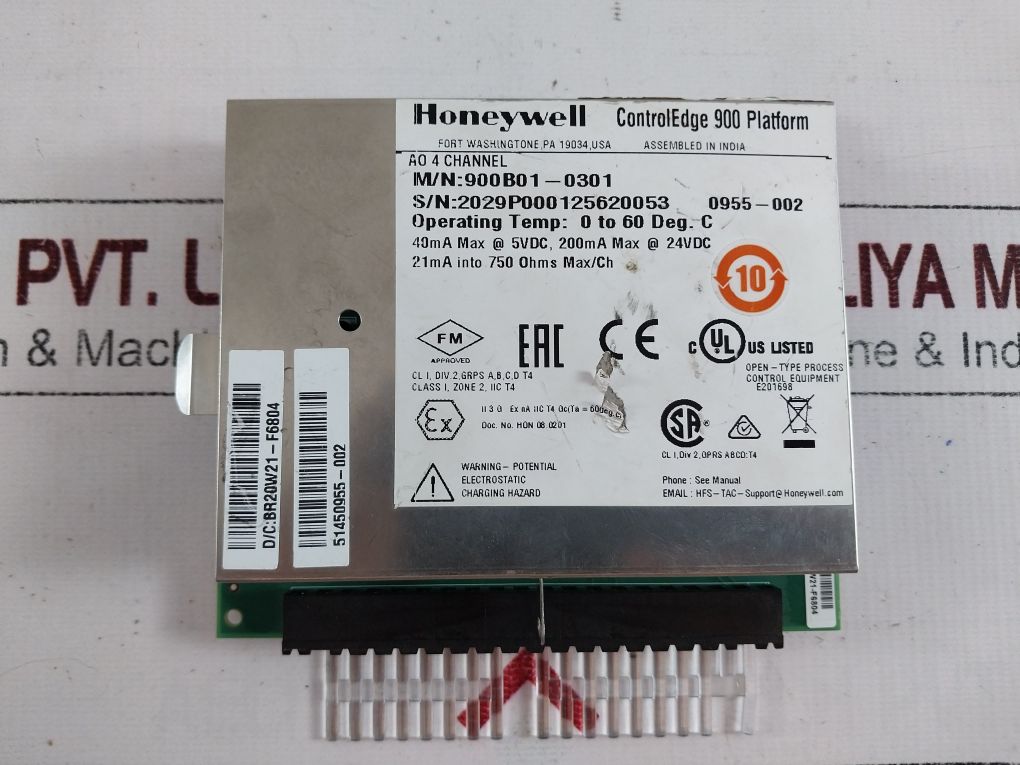 Honeywell 900B01-0301 Analog Output Module 51450955-002