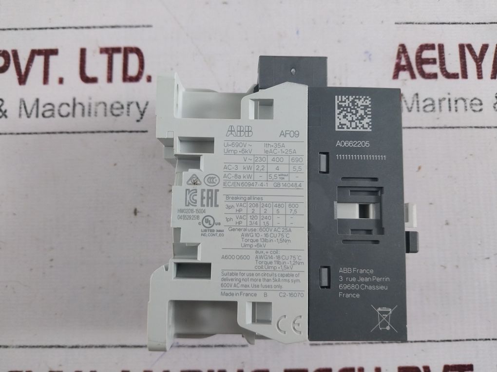 Abb Af09-30-01-13 Contactor 1Sbl137001R1301