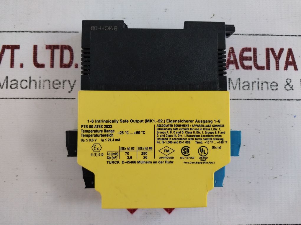Turck Mk13-222Ex0-r/115Vac Switching Amplifier