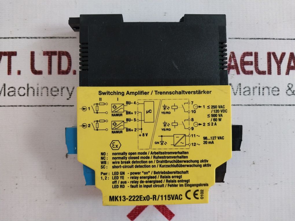 Turck Mk13-222Ex0-r/115Vac Switching Amplifier