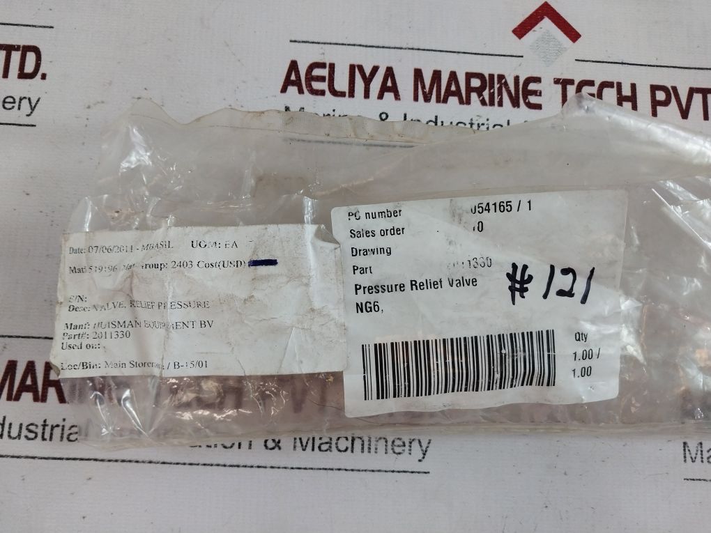 Bucher Sddb-a-6-sm Pressure Relief Valve