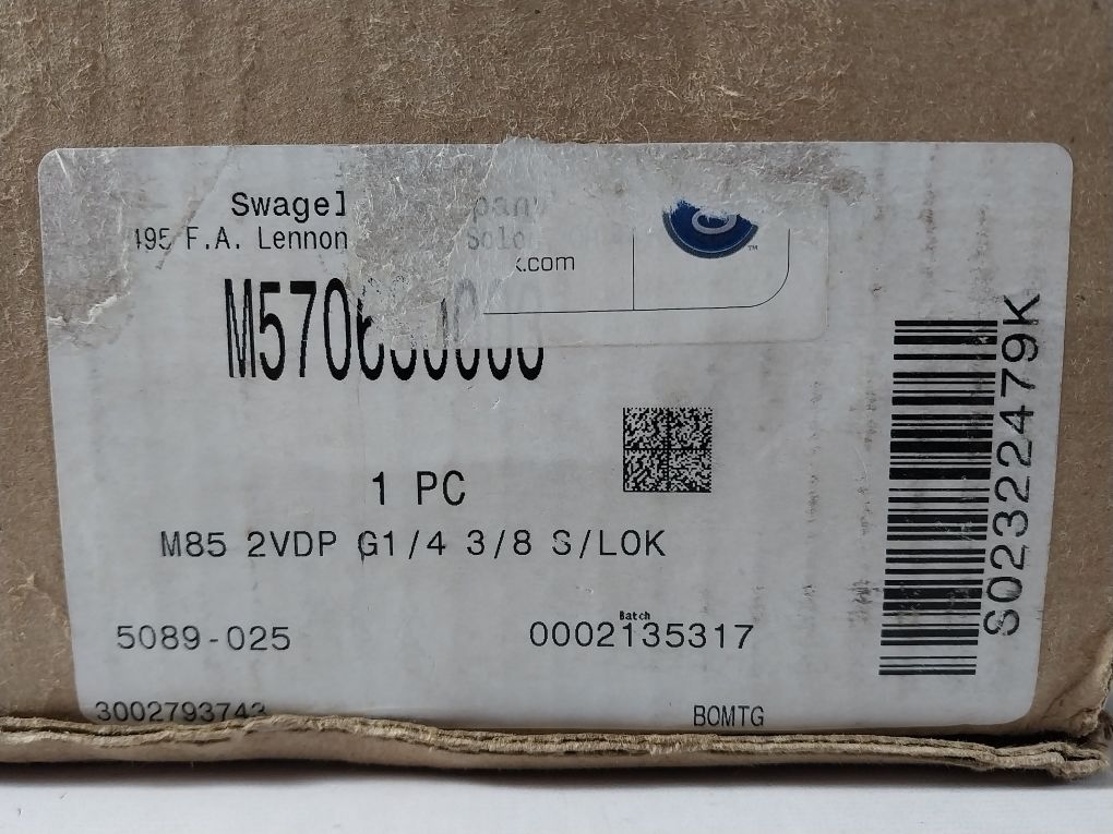 Swagelok M5706S0003 Process Interface Valves And Process Monoflanges Valve