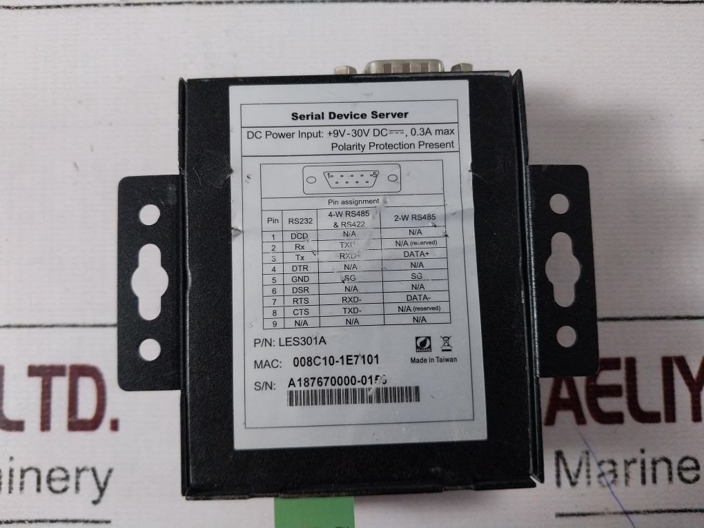 Black Box Les301A Serial Device Server