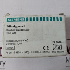 Siemens 5Sq21 50 Hz