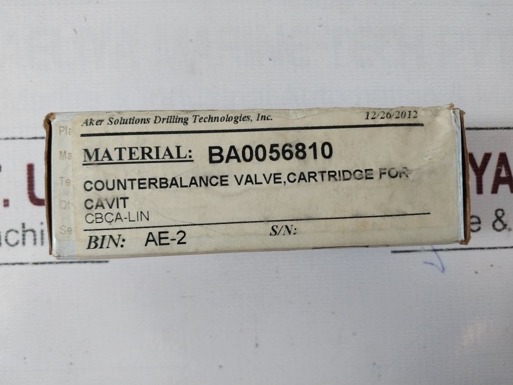 Sun Hydraulics Cbca-lin Counterbalance Valve