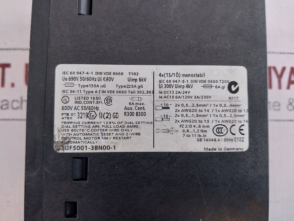 Siemens 3Uf5001-3Bn00-1 Profibus-dp Simocode Module Free Shipping By Express