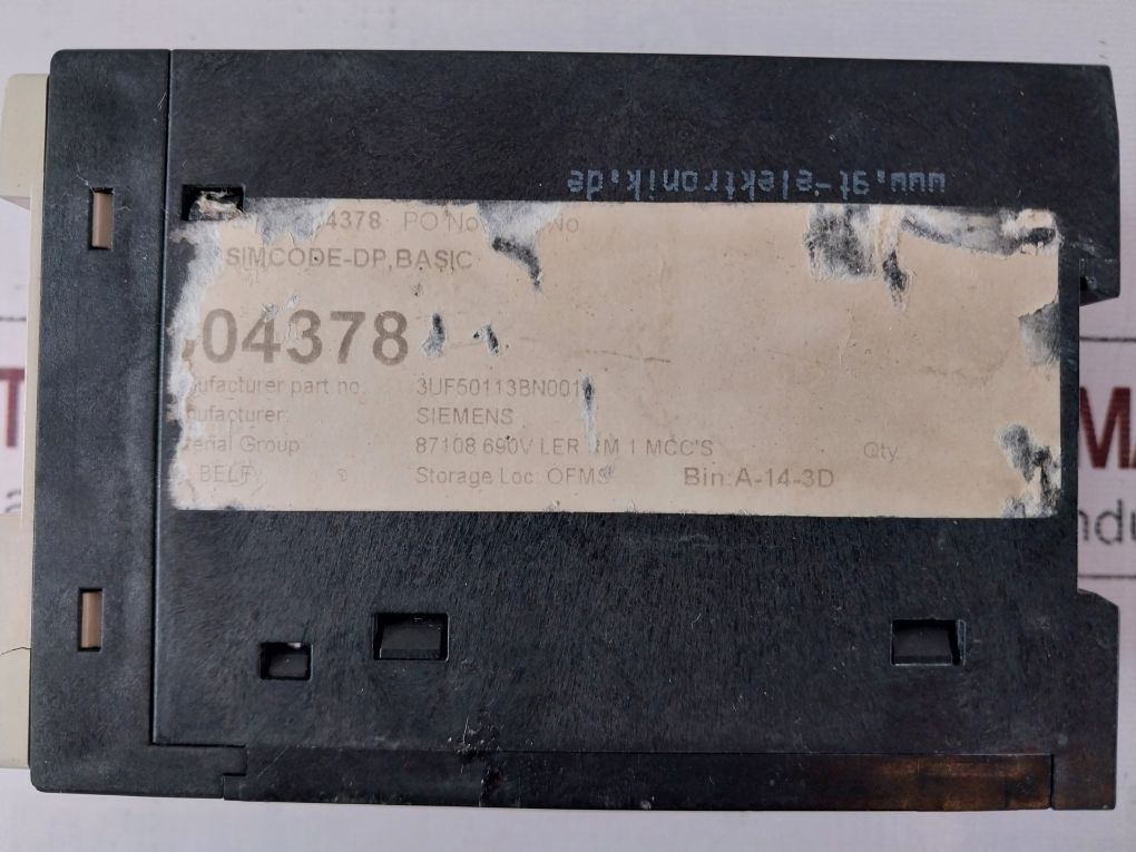 Siemens 3Uf5011-3Bn00-1 Simcode-dp Basic Unit Free Shipping