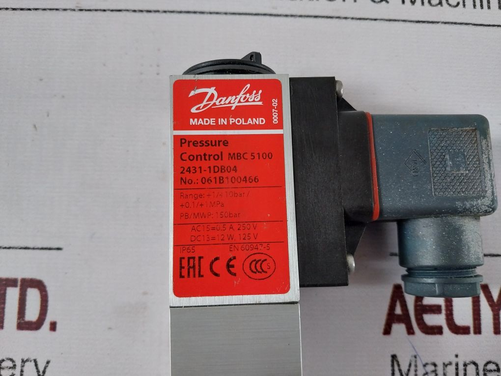 Danfoss Mbc 5100 Pressure Control +1/+10Bar/+0.1/+1Mpa 