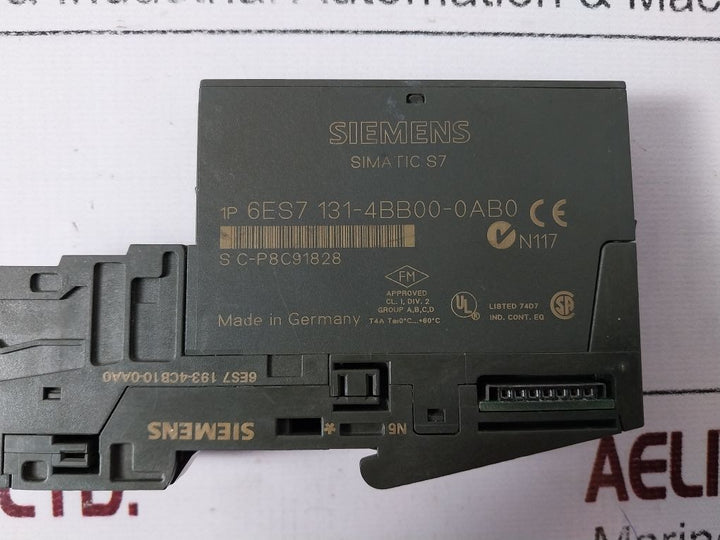 Siemens 6Es7 131-4Bb00-0Ab0 Input Module 6Es7 193-4Cb10-0Aa0 