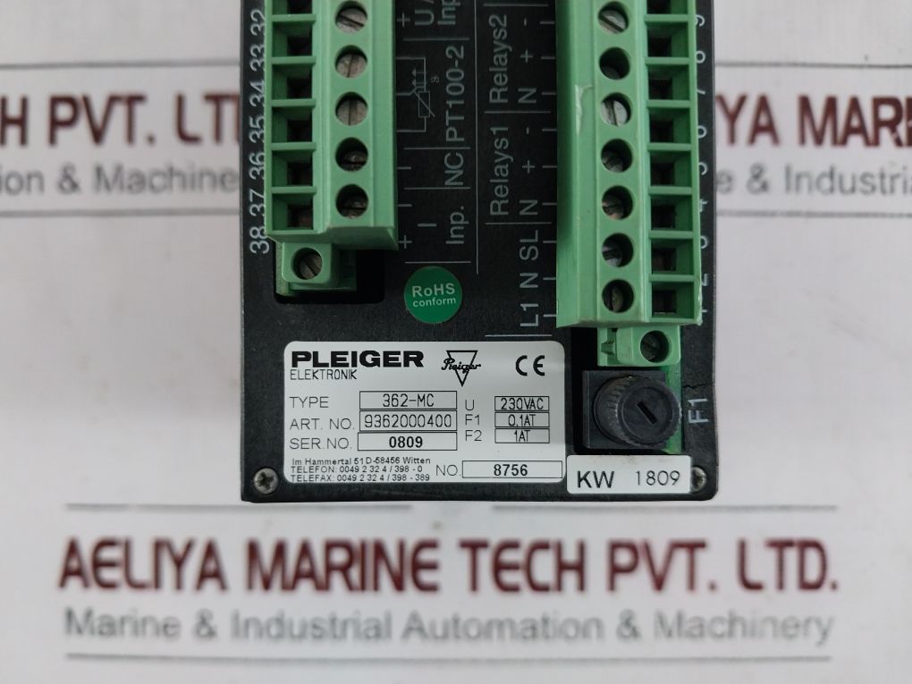 Pleiger Elektronik 362Mc Pid Controller 9362000400