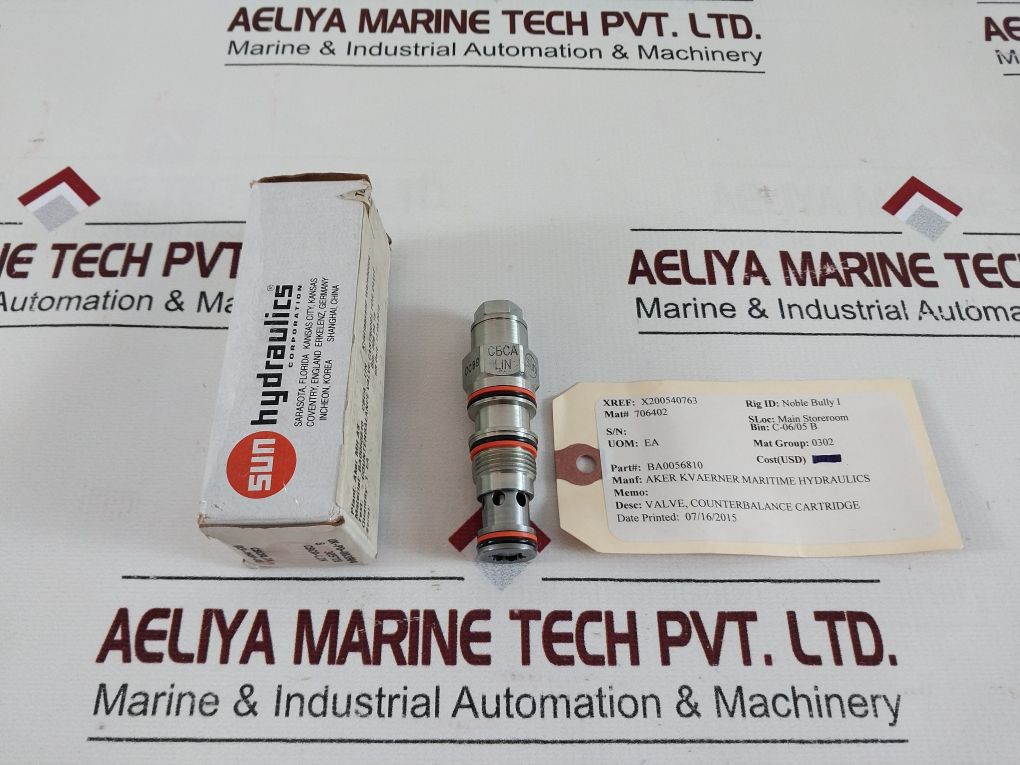 Sun Hydraulics Cbca-lin Counterbalance Valve

