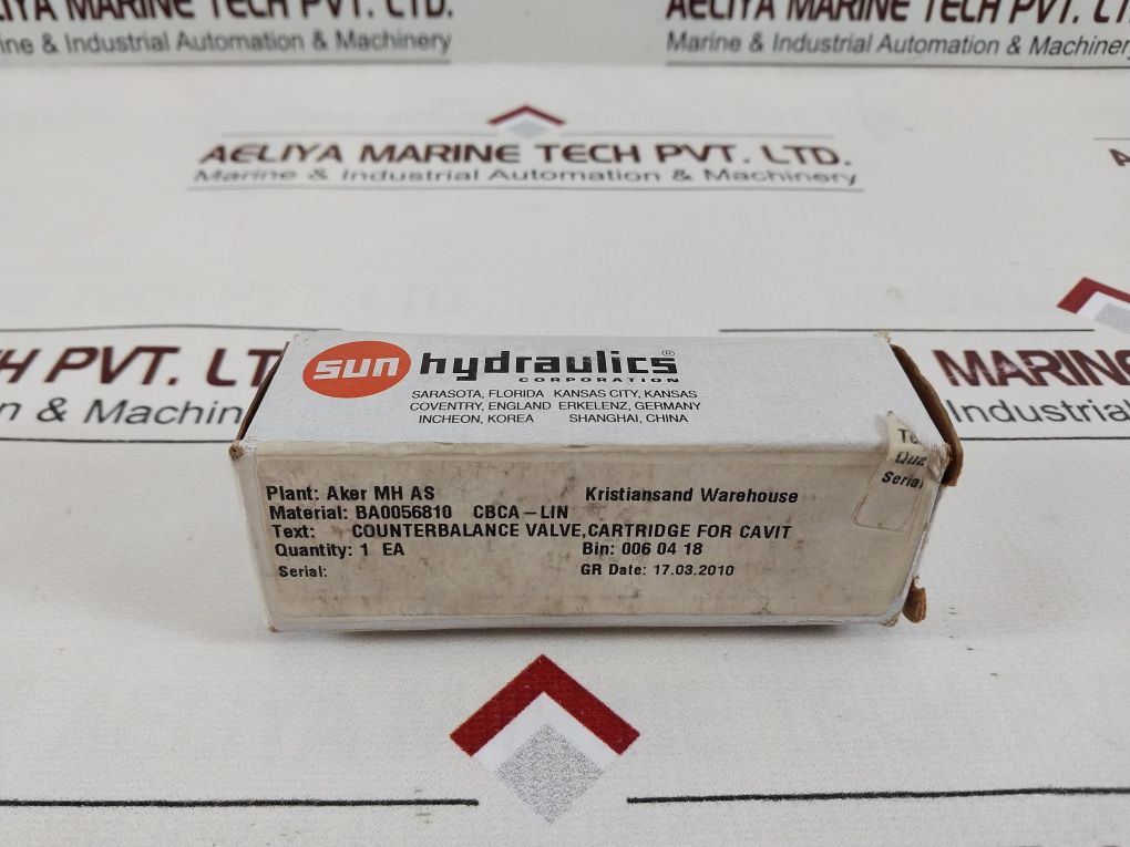 Sun Hydraulics Cbca-lin Counterbalance Valve Free Shipping