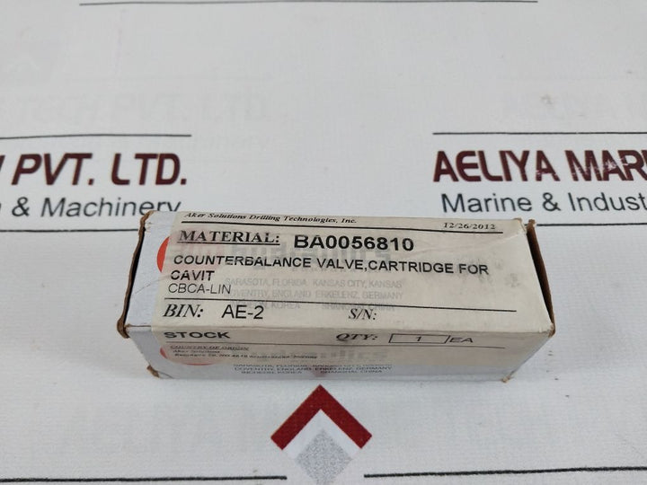 Sun Hydraulics Cbca-lin Counterbalance Valve Free Shipping