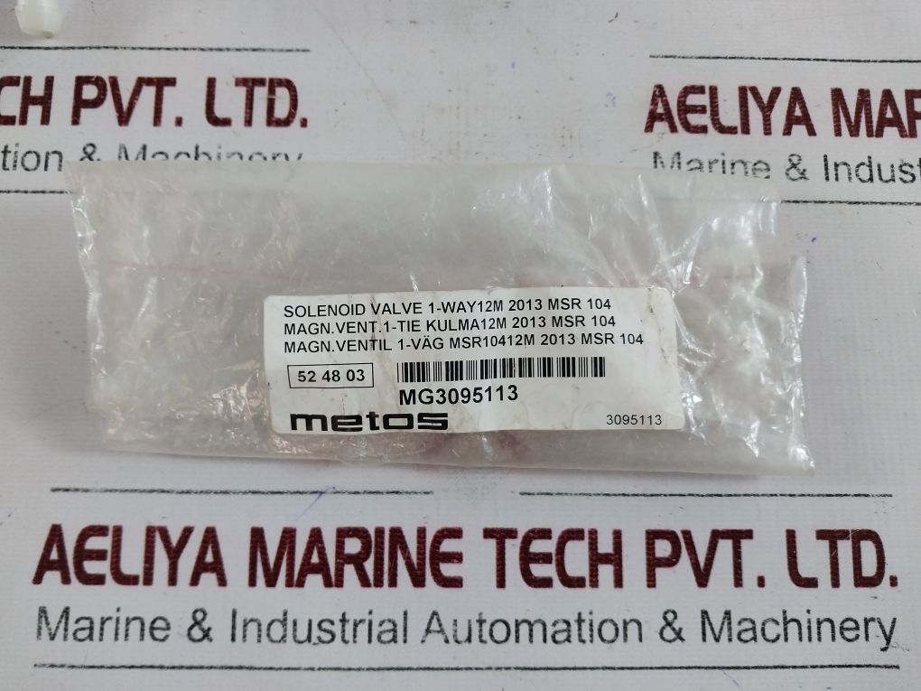 Metos Solenoid Valve 1-way 12M 2013 Msr 104