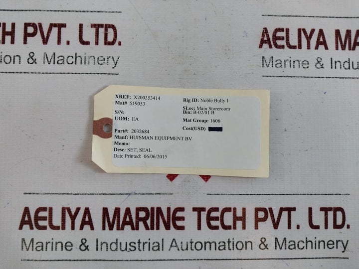 Huisman 2032684 Seal Set