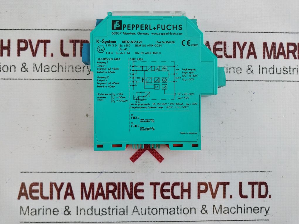 Pepperl+Fuchs Kfd2-sl2-ex2 Safety Barrier 184258 Free Shipping