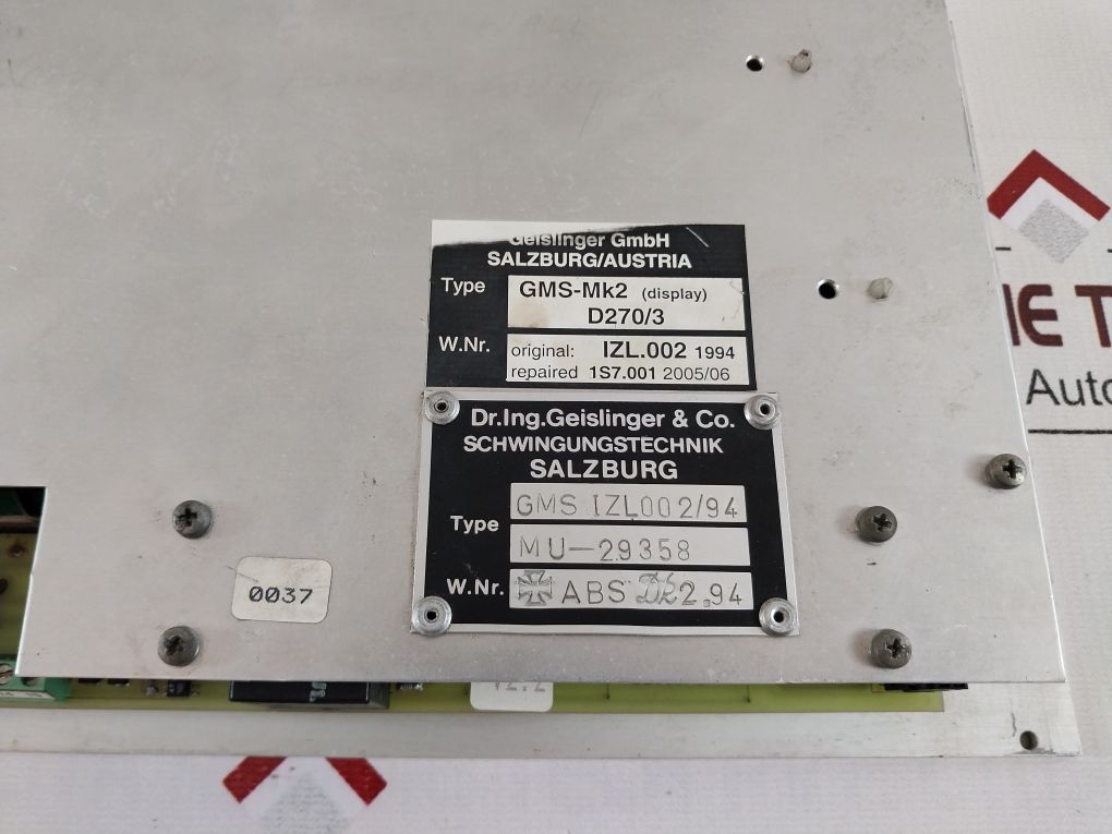 Geislinger Gms-mk2 Display D270/3 Free Shipping