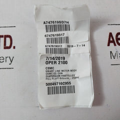 50049716C955 Smart Line Meter Body Oper 2100 Csmc J0-4138