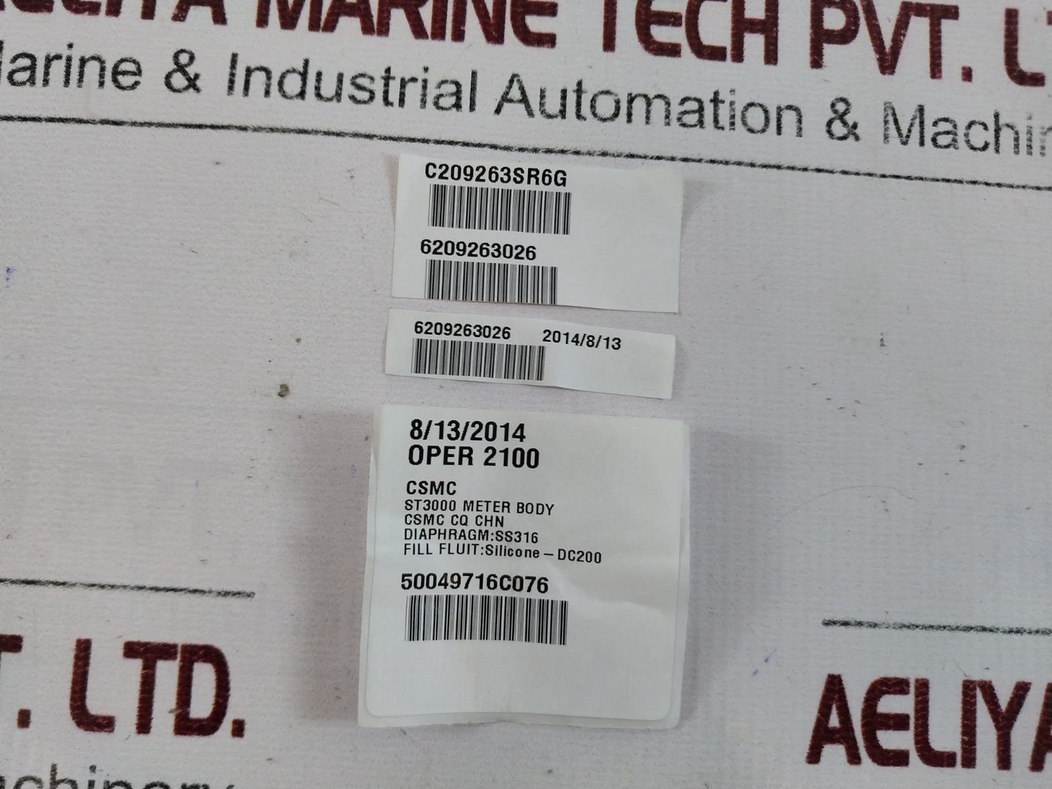 Honeywell 50049716C076 St3000 Meter Body