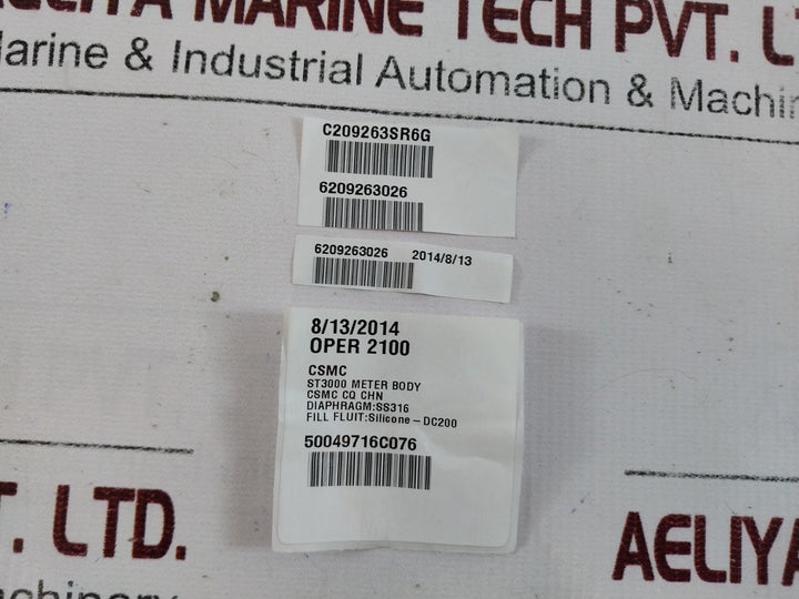 Honeywell 50049716C076 St3000 Meter Body