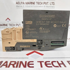 Siemens 6Es7 138-4Ca00-0Aa0 Module With 6Es7 193-4Ce10-0Aa0 Terminal Base